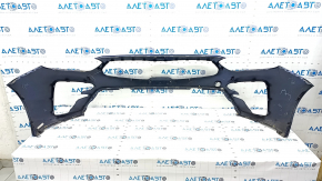 Bare front bumper Kia Forte 19-21 blue, scratches, dents, non-factory holes