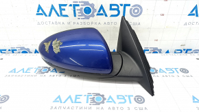 Side mirror right Kia Forte 19-24 blue, 3 pins, worn