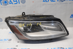 Front right headlight complete Audi Q5 8R 13-17 rest, xenon, scratches, for polishing