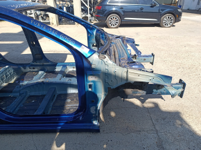 Front right quarter Kia Forte 19-24 on the body, blue