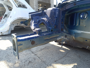 Front right quarter Kia Forte 19-24 on the body, blue