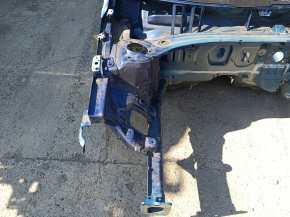 Front right quarter Kia Forte 19-24 on the body, blue