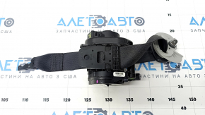 Driver's seat belt Kia Forte 19-24 black, dry cleanable