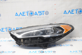 Headlight front left complete Ford Fusion mk5 17-20 LED, with DRL, sand, scratches