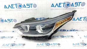 Headlight front left bare Kia Forte 19-21 halogen with bracket, sand, scratches