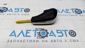 Gear knob BMW 335i e92 07-13 rubber, black, chrome, scratches, abrasions