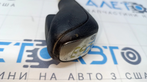 Gear knob BMW 335i e92 07-13 rubber, black, chrome, scratches, abrasions