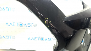 Front bumper bare Toyota Rav4 19 - without parking sensors, black, cracks, dented