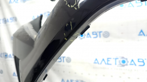 Front bumper bare Toyota Rav4 19 - without parking sensors, black, cracks, dented