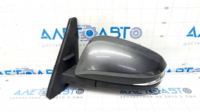 Side mirror left Toyota 4Runner 14-22 turn signal, backlight, graphite, 9 pins, scratches