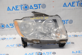 Headlight front right Jeep Compass 11-14 pre-rest light, varnish peeled, needs polishing