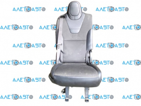Rear row of seats 2 row right Tesla Model X 16-21 leather black, with airbag, heated, small scratch