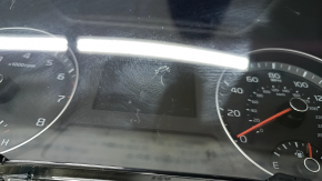 Instrument cluster Kia Forte 19-22 automatic transmission for halogen headlights, 52k, scratches, crack in glass
