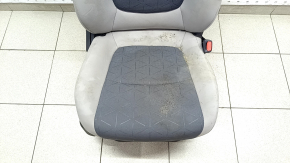 Passenger seat Toyota Rav4 19- without airbag, mechanical, cloth, combined gray, for dry cleaning, driftwood