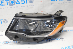 Headlight front left complete Jeep Compass 17- halogen, without fastening, sand