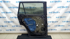 Door assembly rear left Toyota Rav4 19-20 black 218, dent, bump on molding, scratches on trim