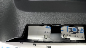 Front panel trim lower Kia Forte 19-24 black without backlight and start-stop, pokes