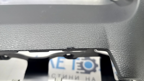 Front panel trim lower Kia Forte 19-24 black without backlight and start-stop, pokes