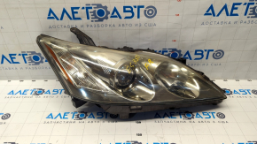Front right headlight complete Lexus ES350 07-09 xenon, adaptive, for polishing, broken housing, broken mount
