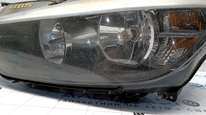 Headlight front left bare BMW 3 F30 12-15 halogen without fastening, cobweb, burnt housing