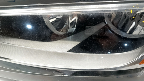 Headlight front left VW Jetta 11-16 USA halogen, sand, melted glass