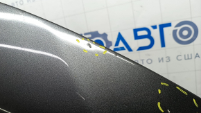 Hood bare Nissan Rogue 14-20 aluminum, graphite KAD, dented, poked, sawed off