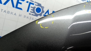 Hood bare Nissan Rogue 14-20 aluminum, graphite KAD, dented, poked, sawed off