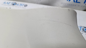 Rear pillar trim right Honda CRV 12-16 beige, crack in mount, scratches, abrasions, needs cleaning