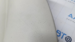 Rear pillar trim right Honda CRV 12-16 beige, crack in mount, scratches, abrasions, needs cleaning