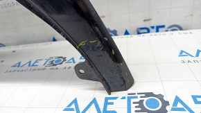Kia Forte 19-21 front bumper lip assembled 3 parts under DRL, gloss, sand, scratches, cracked