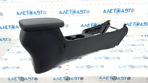 Console central armrest and cup holders Kia Forte 19-24 leather black, scratches