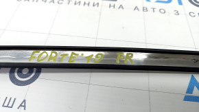 Upper door molding front right Kia Forte 19-24 black, dents