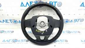 Naked steering wheel Toyota Rav4 19 - black rubber, not heated, worn