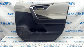 Door trim card front right Toyota Rav4 19 - black and gray leather, scratches, abrasions