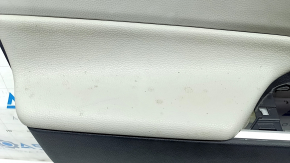 Door trim card front left Toyota Rav4 19 - black and gray leather, scratches, abrasions, nicks, for dry cleaning