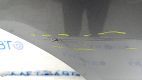 Door assembly rear right Nissan Rogue 14-20 graphite KAD, scratches on the trim, scratches in the paint