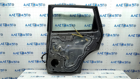 Door assembly rear right Nissan Rogue 14-20 graphite KAD, scratches on the trim, scratches in the paint