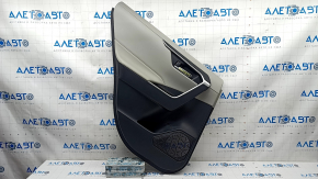 Door trim card rear left Toyota Rav4 19 - black and gray leather, scratches, abrasions, break, for dry cleaning