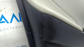 Door trim card rear left Toyota Rav4 19 - black and gray leather, scratches, abrasions, break, for dry cleaning
