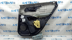 Door trim card rear left Toyota Rav4 19 - black and gray leather, scratches, abrasions, break, for dry cleaning