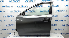 Door assembly front left Nissan Rogue 14-20 graphite KAD, bumpers