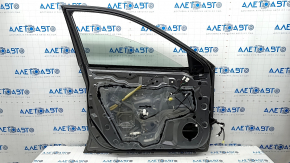 Door assembly front left Nissan Rogue 14-20 graphite KAD, bumpers