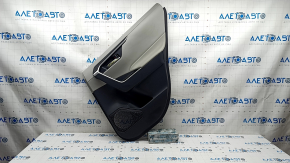 Door trim card rear right Toyota Rav4 19 - black and gray leather, scratches, abrasions, for dry cleaning