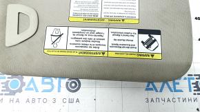 Left visor Nissan Rogue 14-20 without backlight, gray, without hook, for dry cleaning