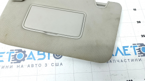Left visor Nissan Rogue 14-20 without backlight, gray, without hook, for dry cleaning