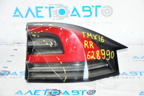 Light outer wing right Tesla Model X 16-21 usa broken glass