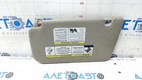 Right visor Nissan Rogue 14-20 without backlight, gray, without hook, for dry cleaning