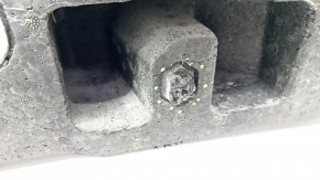 Nissan Rogue 17-usa front bumper absorber broken guides, dented