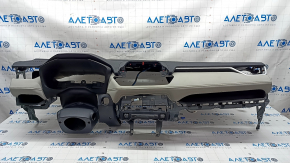 Torpedo front panel with AIRBAG Toyota Rav4 19 - black and gray, for dry cleaning