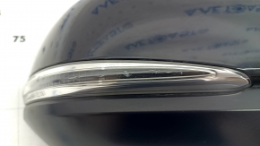 Side mirror right Toyota Rav4 19- 8 pins, turn signal, heated, BSM, black, scratches